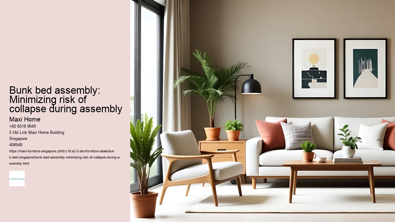 Bunk bed assembly: Minimizing risk of collapse during assembly