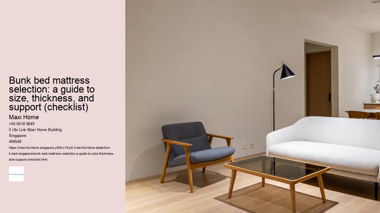 Bunk bed mattress selection: a guide to size, thickness, and support (checklist)