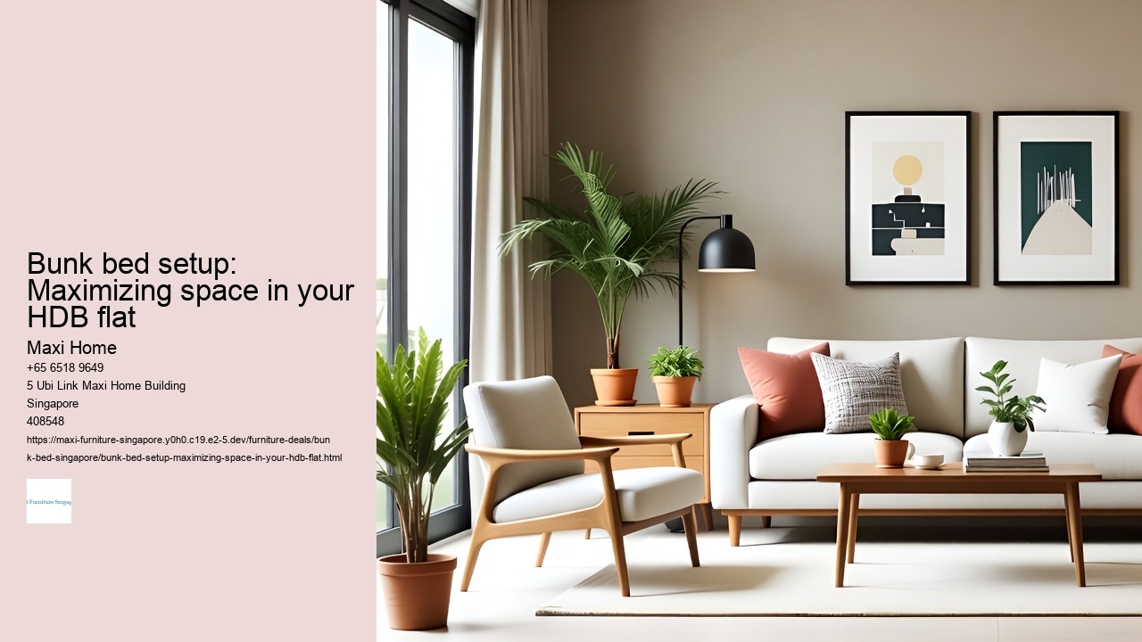 Bunk bed setup: Maximizing space in your HDB flat