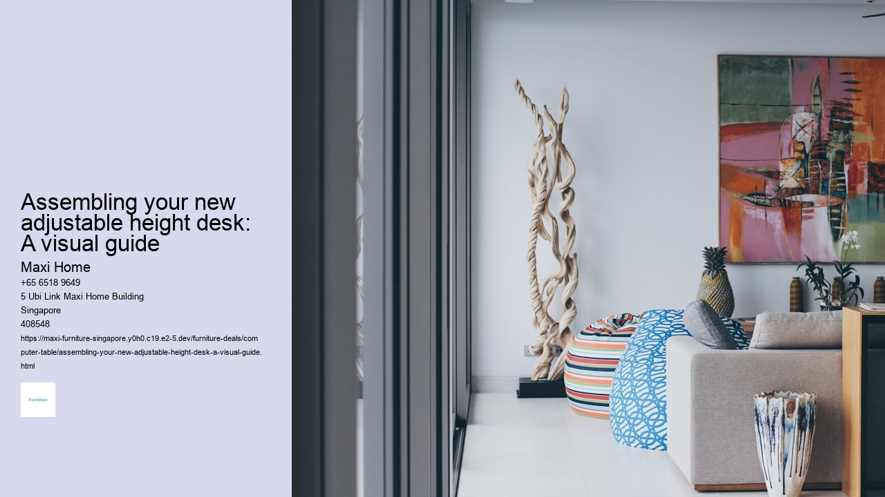 Assembling your new adjustable height desk: A visual guide Maxi Home Assembling your new adjustable height desk: A visual guide