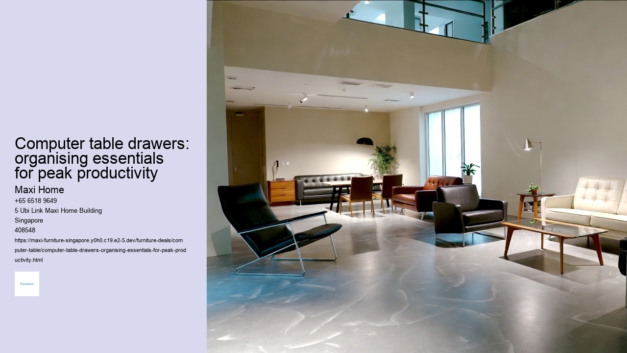 Computer table drawers: organising essentials for peak productivity