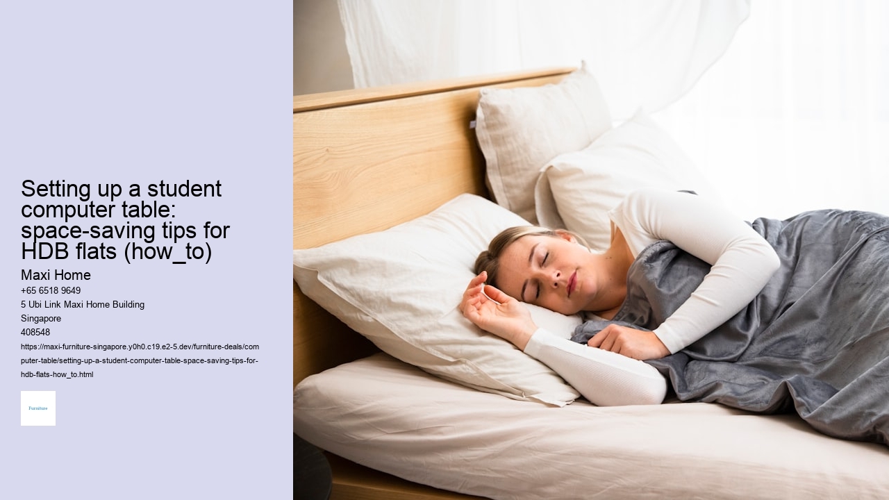 Setting up a student computer table: space-saving tips for HDB flats (how_to)