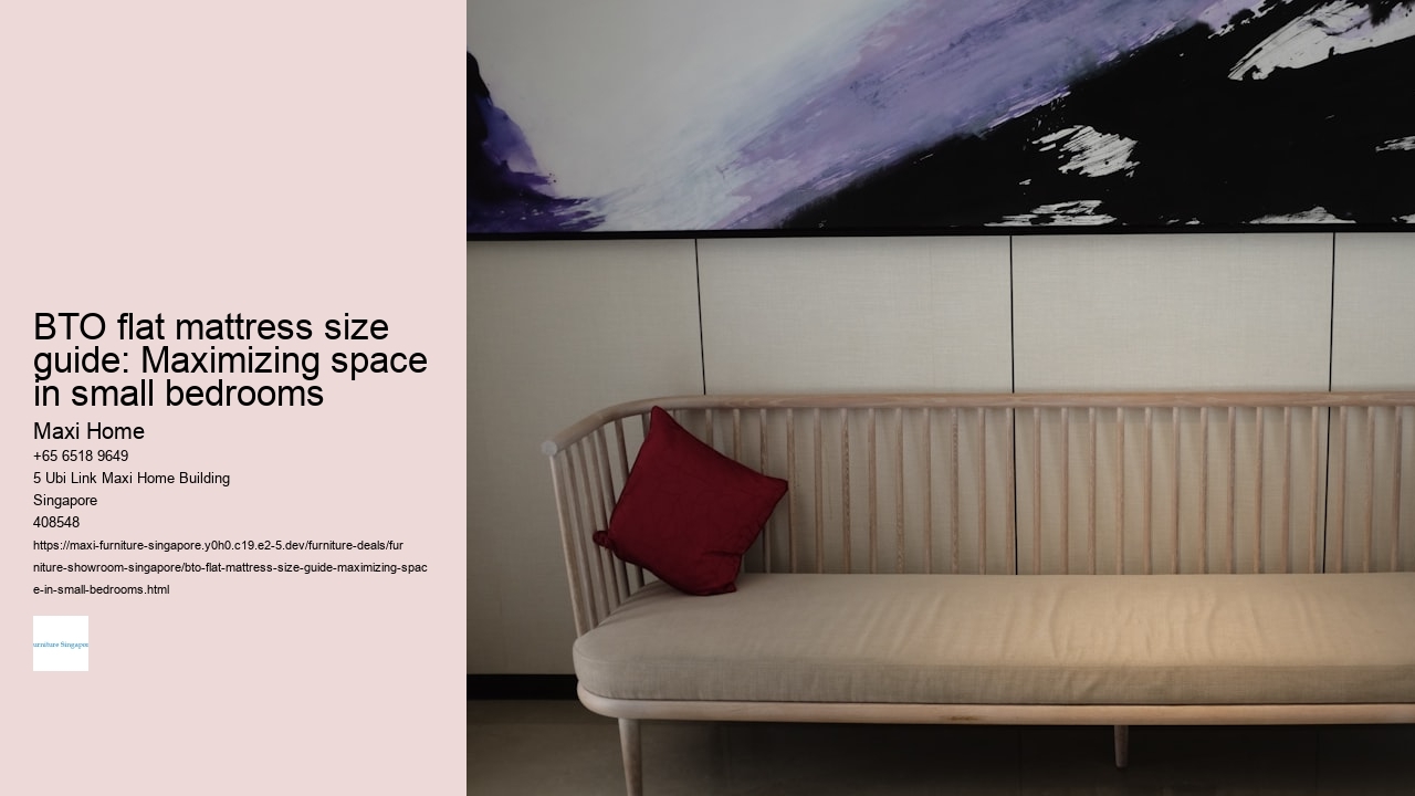 BTO flat mattress size guide: Maximizing space in small bedrooms