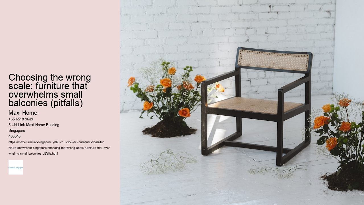 Choosing the wrong scale: furniture that overwhelms small balconies (pitfalls)