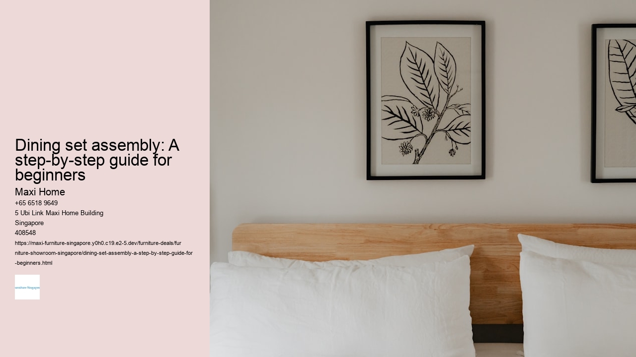 Dining set assembly: A step-by-step guide for beginners