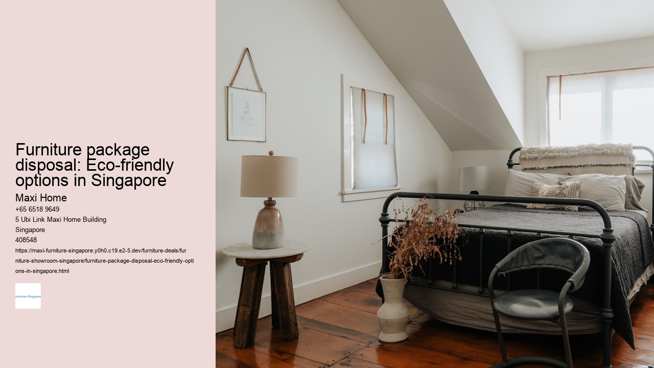 Furniture package disposal: Eco-friendly options in Singapore