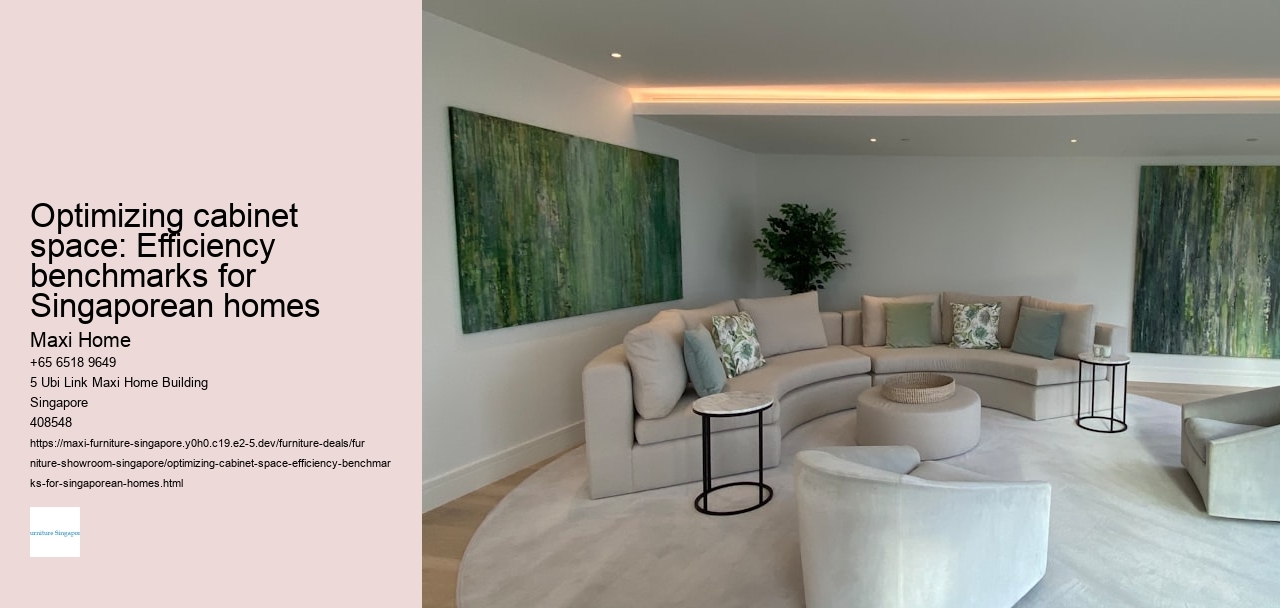 Optimizing cabinet space: Efficiency benchmarks for Singaporean homes