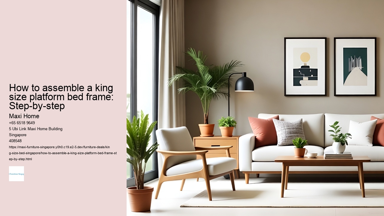 How to assemble a king size platform bed frame: Step-by-step