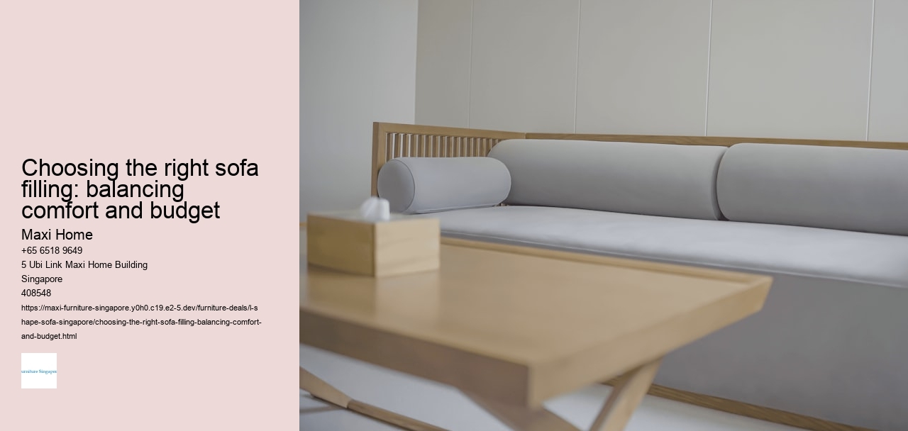 Choosing the right sofa filling: balancing comfort and budget Maxi Home Choosing the right sofa filling: balancing comfort and budget