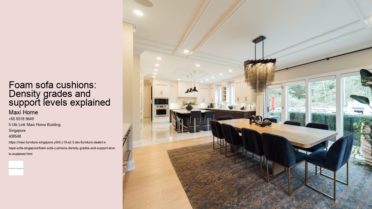 Foam sofa cushions: Density grades and support levels explained