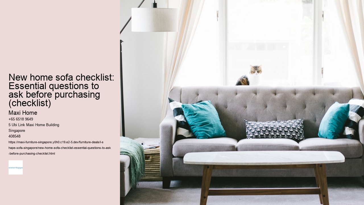 New home sofa checklist: Essential questions to ask before purchasing (checklist)