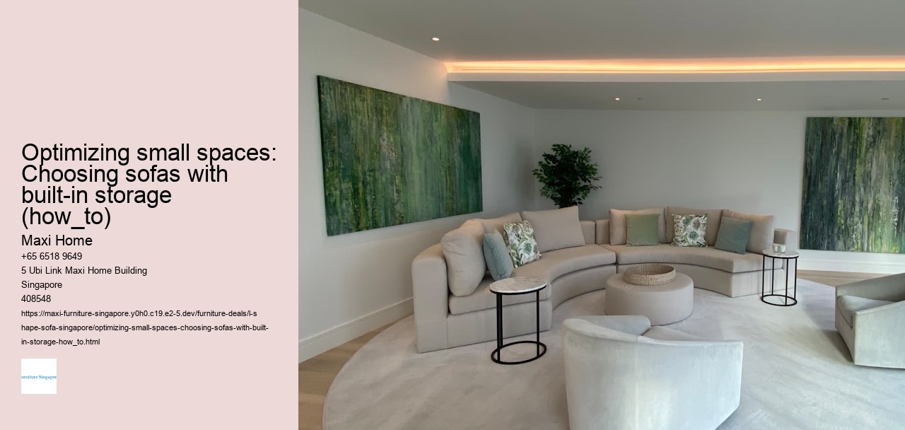 Optimizing small spaces: Choosing sofas with built-in storage (how_to)