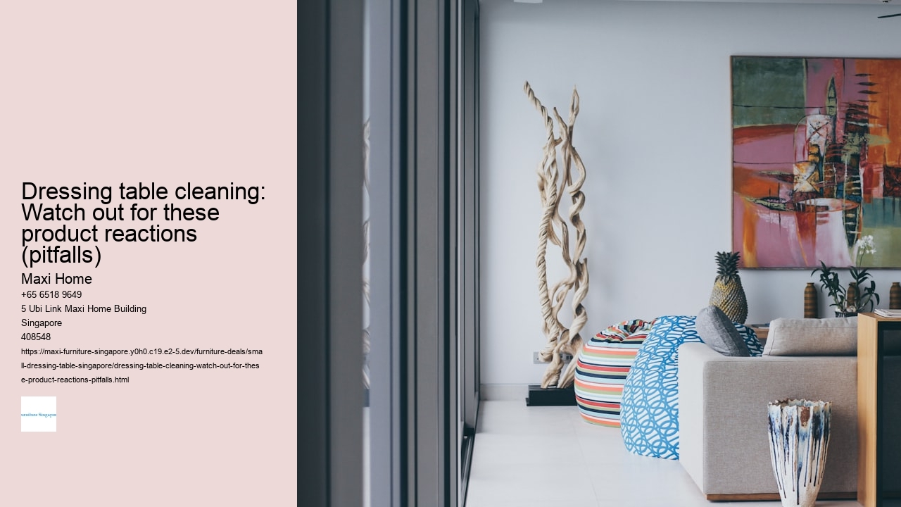 Dressing table cleaning: Watch out for these product reactions (pitfalls)