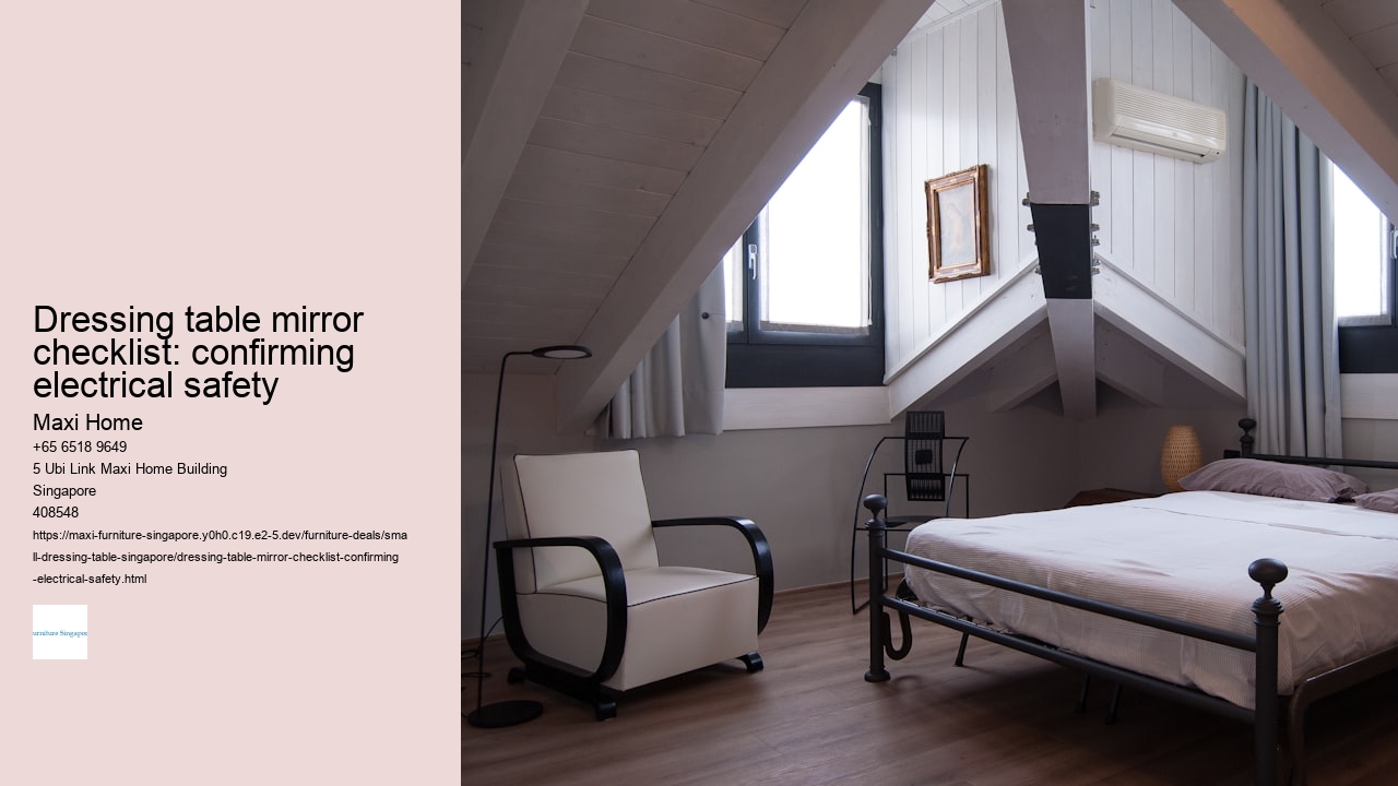 Dressing table mirror checklist: confirming electrical safety