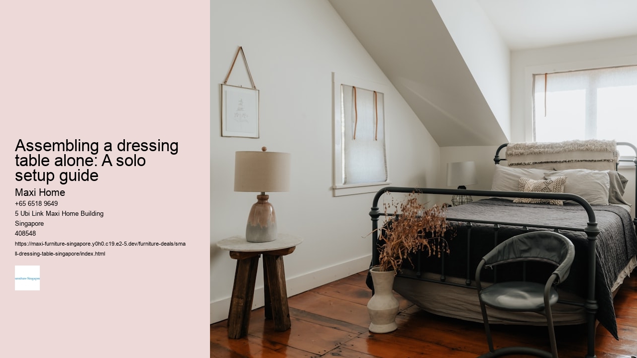 Assembling a dressing table alone: A solo setup guide Maxi Home Assembling a dressing table alone: A solo setup guide