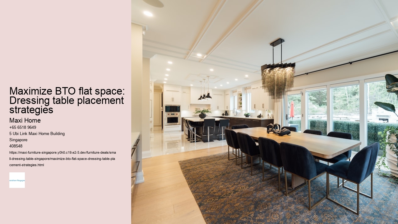 Maximize BTO flat space: Dressing table placement strategies